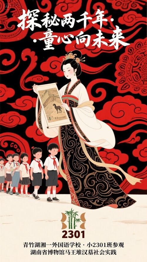 青竹湖湘一外国语学校小2301班省博之旅绽放文化之花(图5)